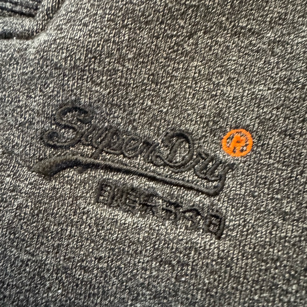 #677 Superdry The Orange Label Gray designer Jogger Pants (NWOT) comfortable - Picture 6 of 13